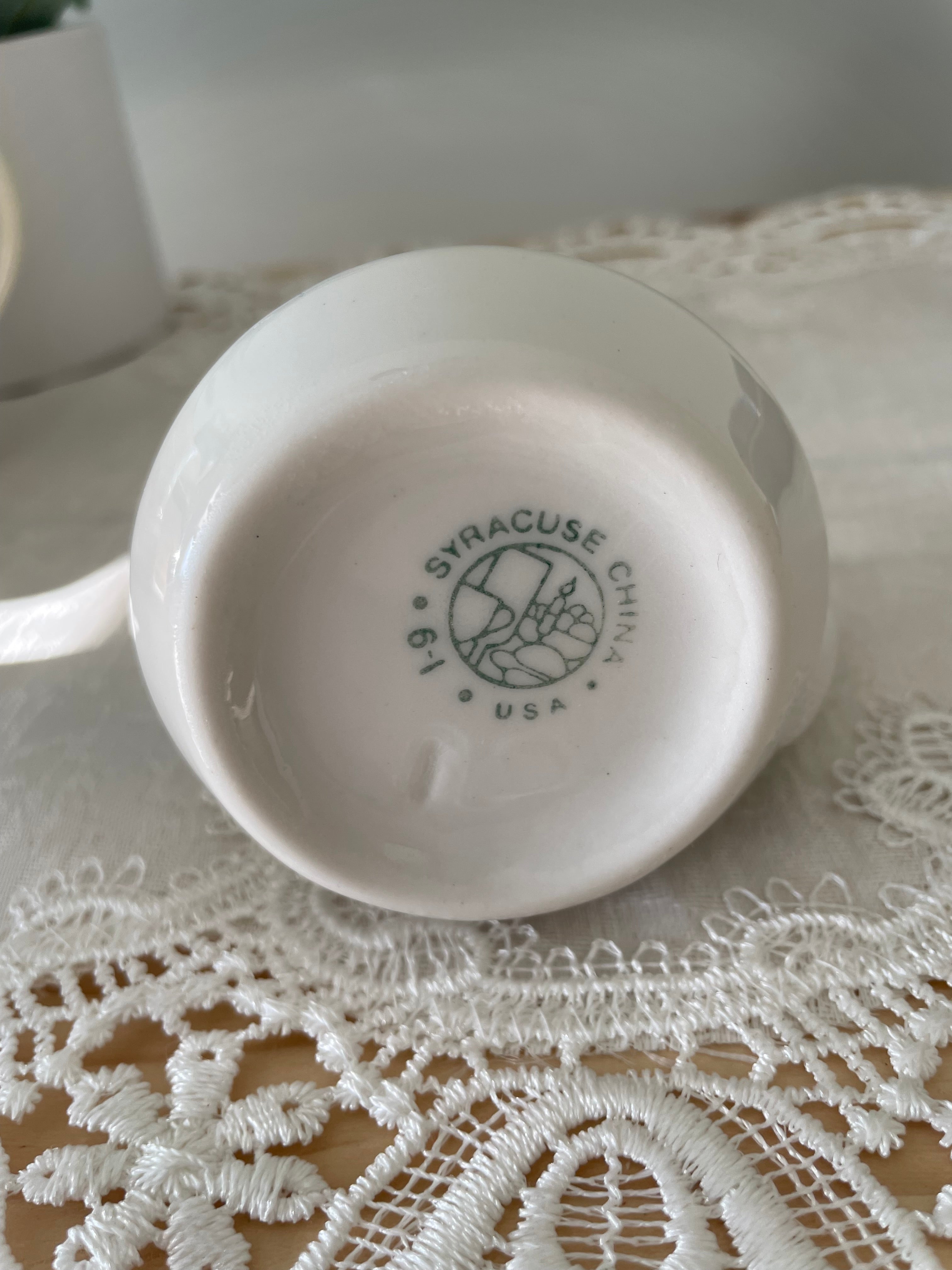 Syracuse China creamer