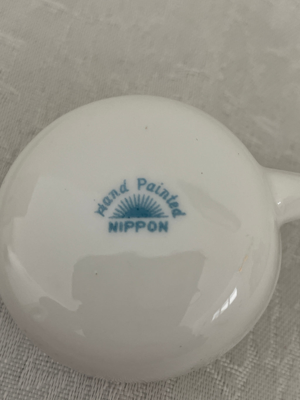 Vintage Noritake Azalea pattern mayo bowl with matching ladle and under plate
