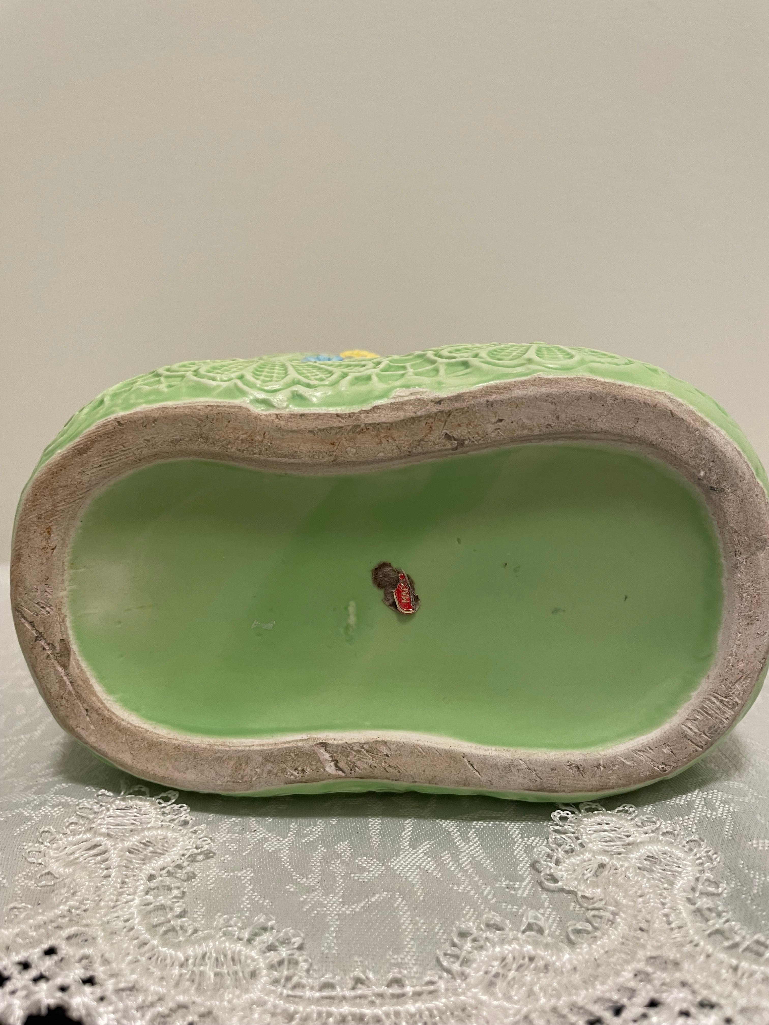 Vintage Baby Bootie Planter Japan