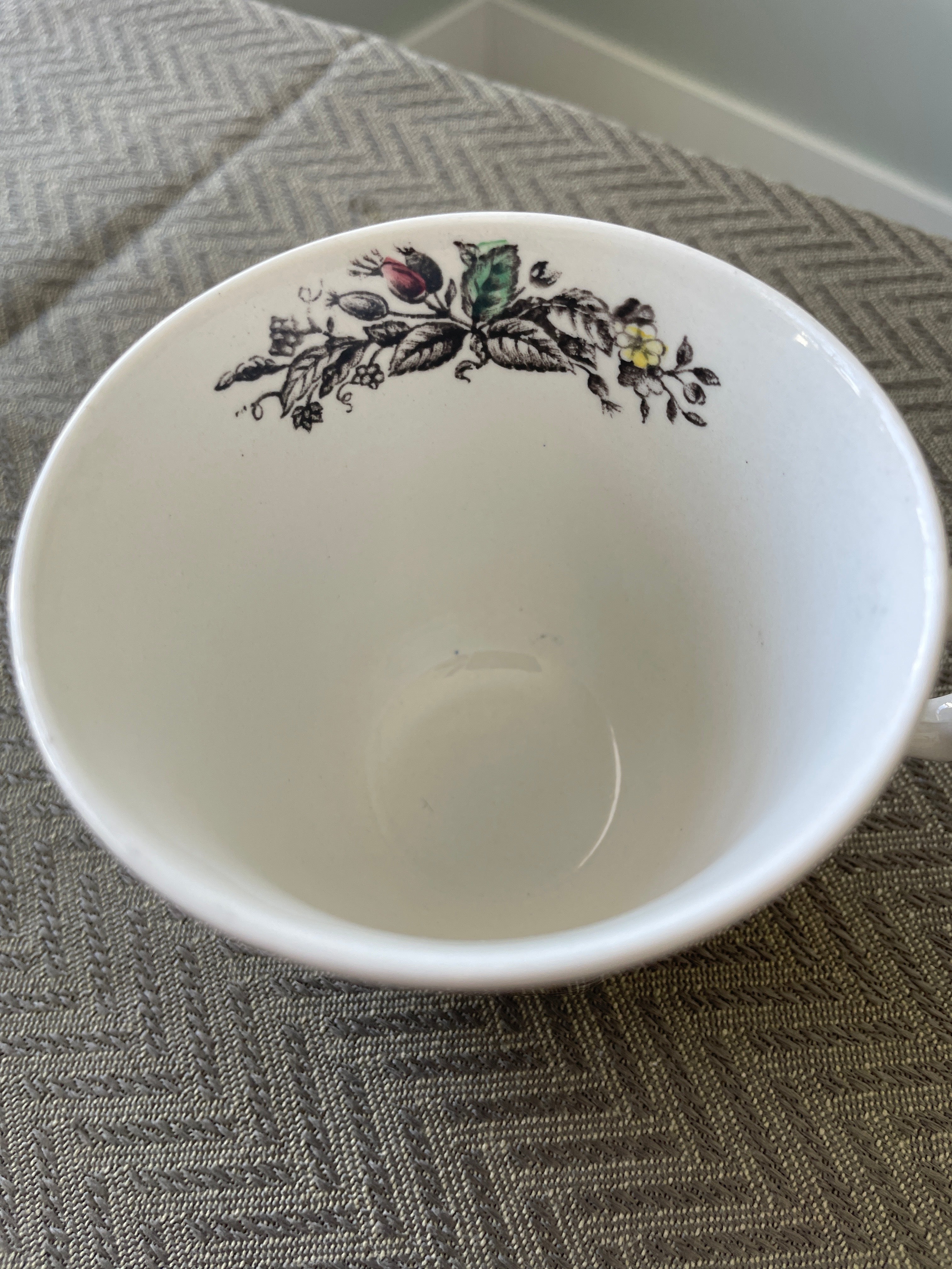 Vintage Yorkshire Staffordshire Ironstone Tea cup and saucer