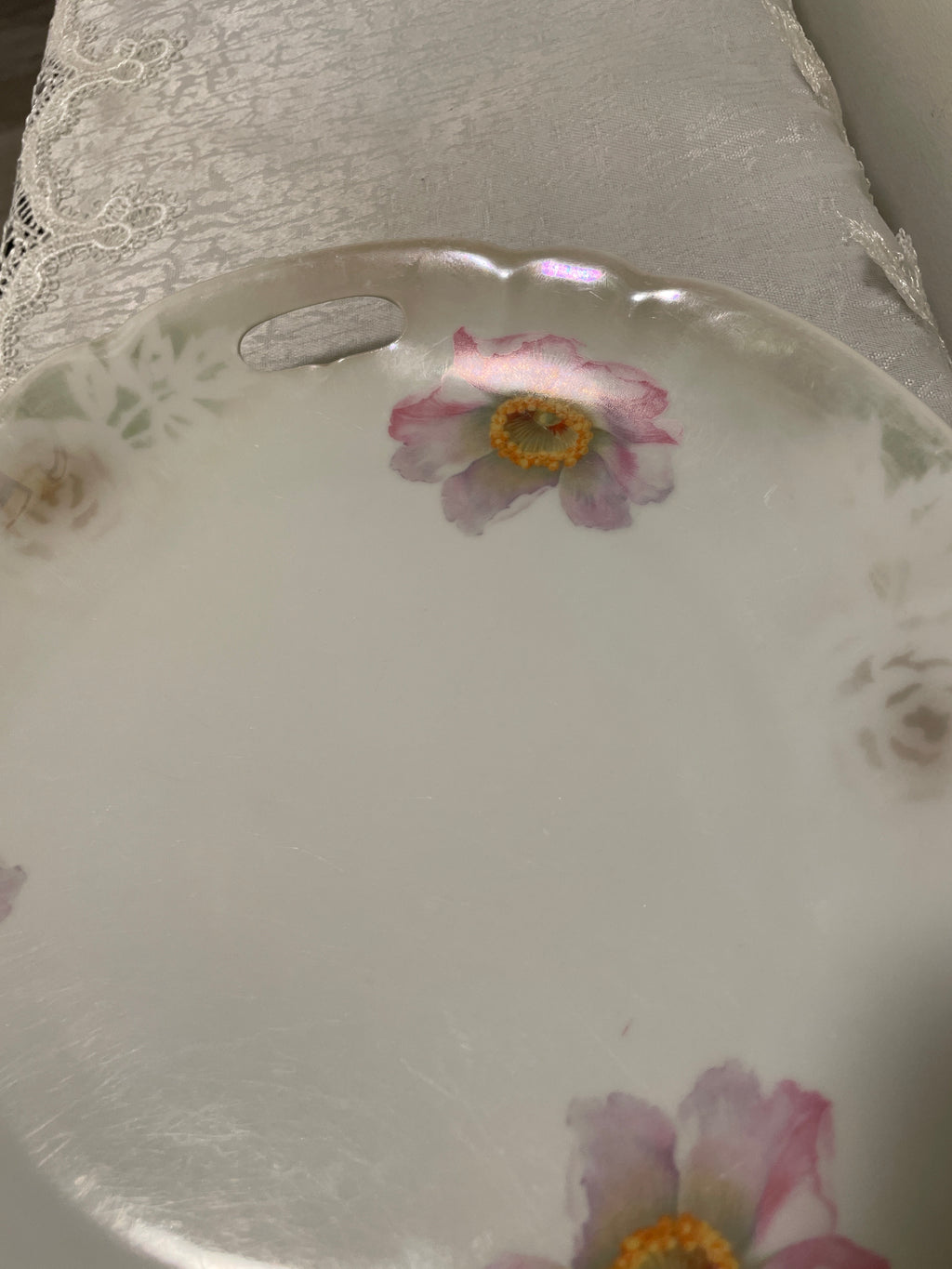 Antique Schonwald Oremont handled cake plate