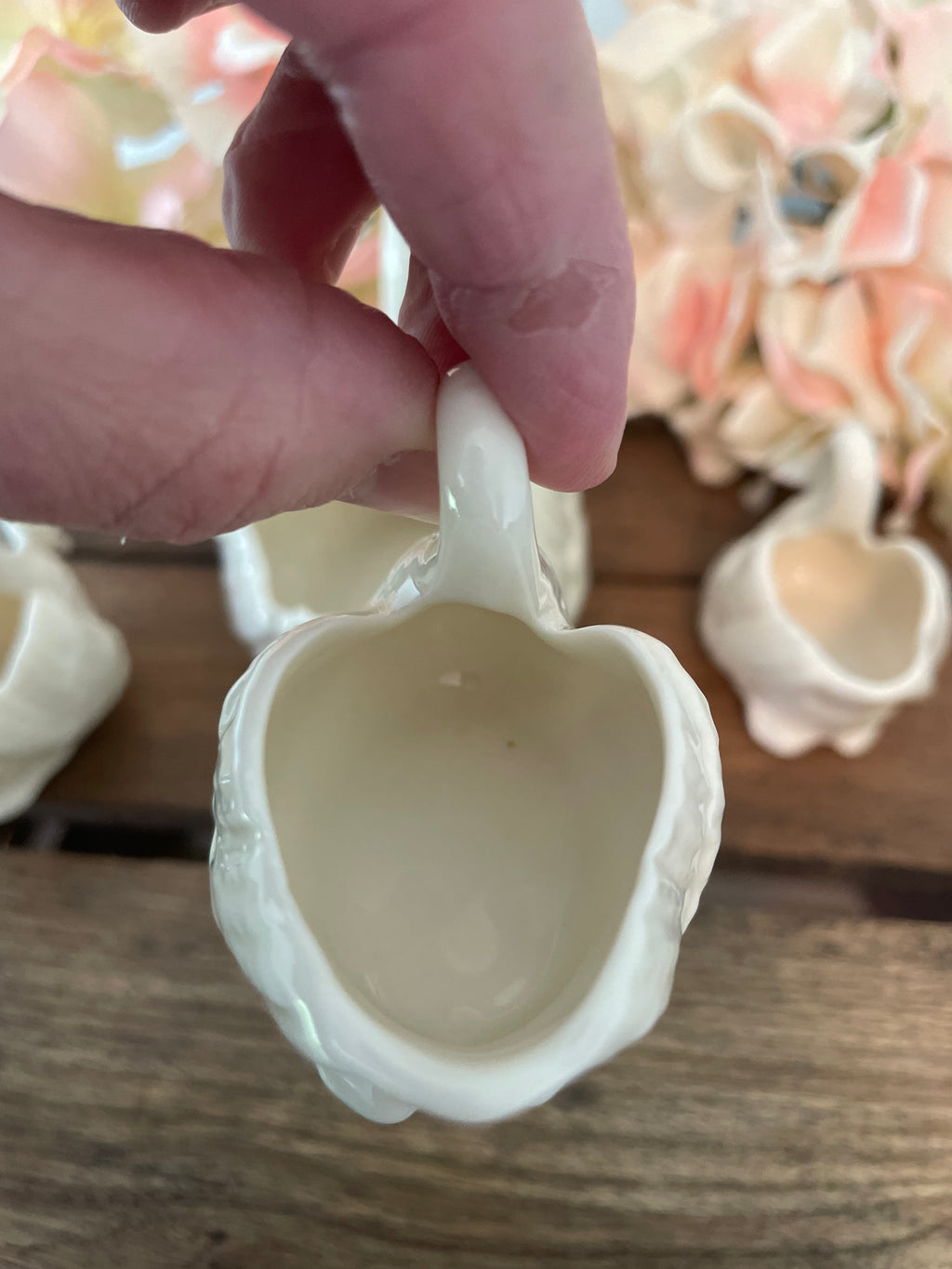 Vintage Lenox Ivory Swans porcelain dish