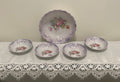 Bavaria 5-piece set Porcelain Floral Luster Serving & Berry Bowls