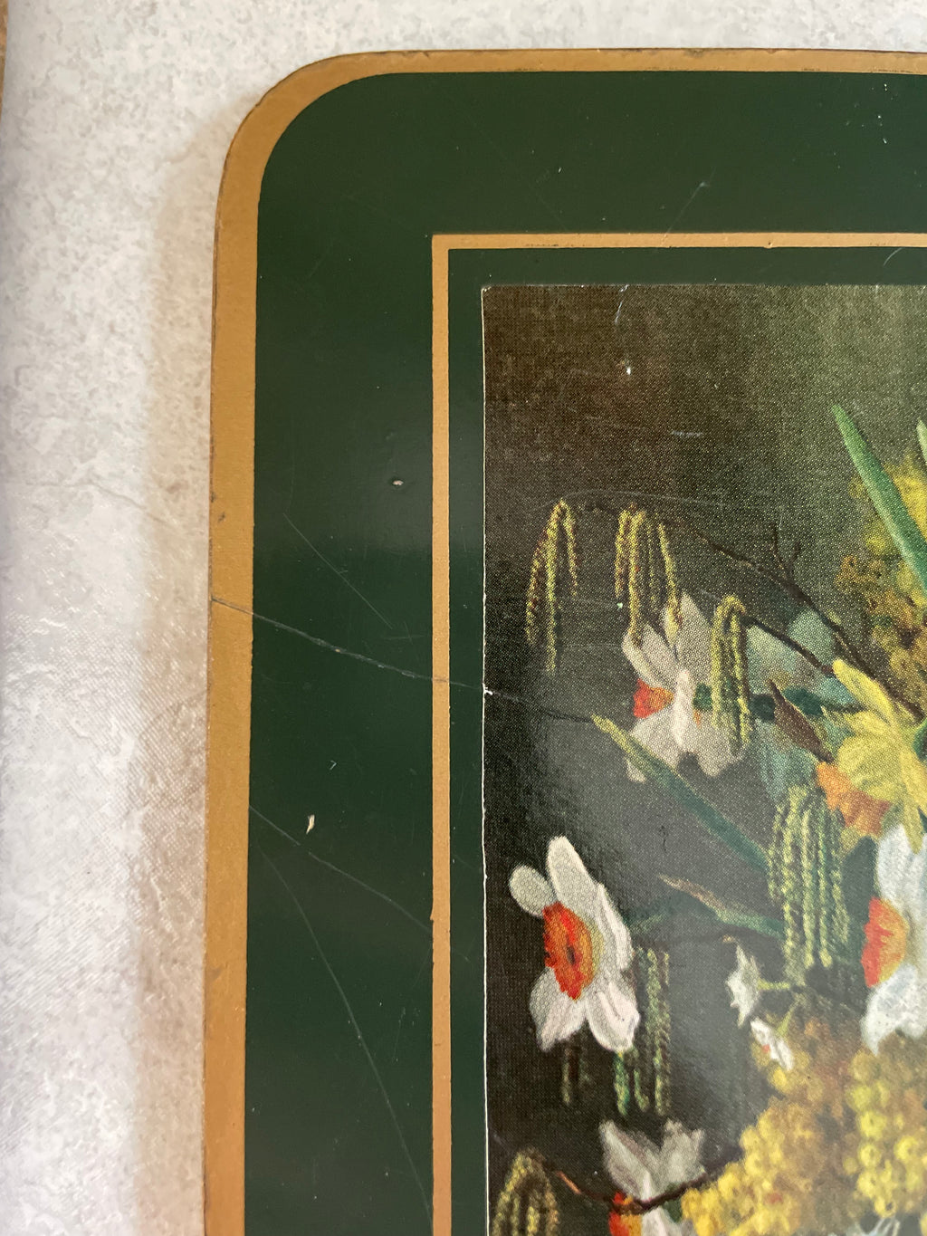 Clover Leaf cork-backed table mats