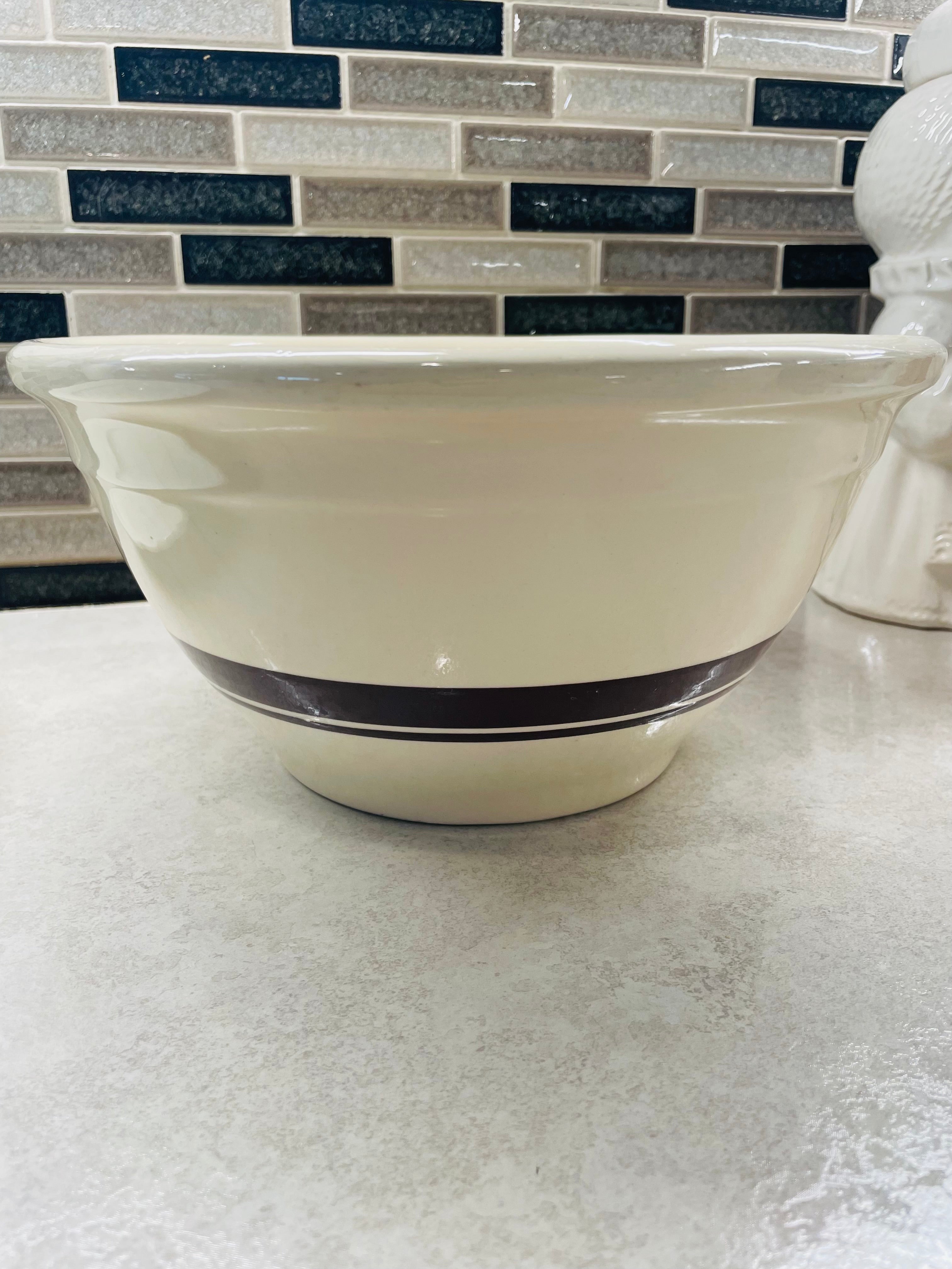 Vintage McCoy #10 mixing bowl-stoneware