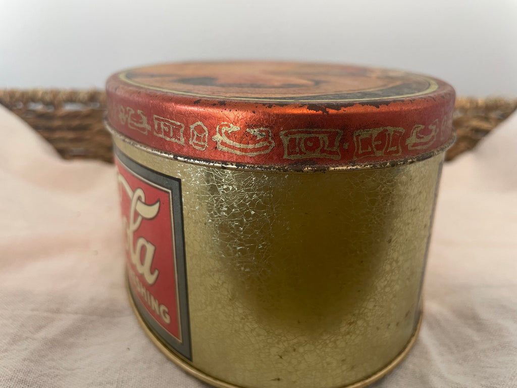 Mid 1990’s Coca-Cola oval gold tin