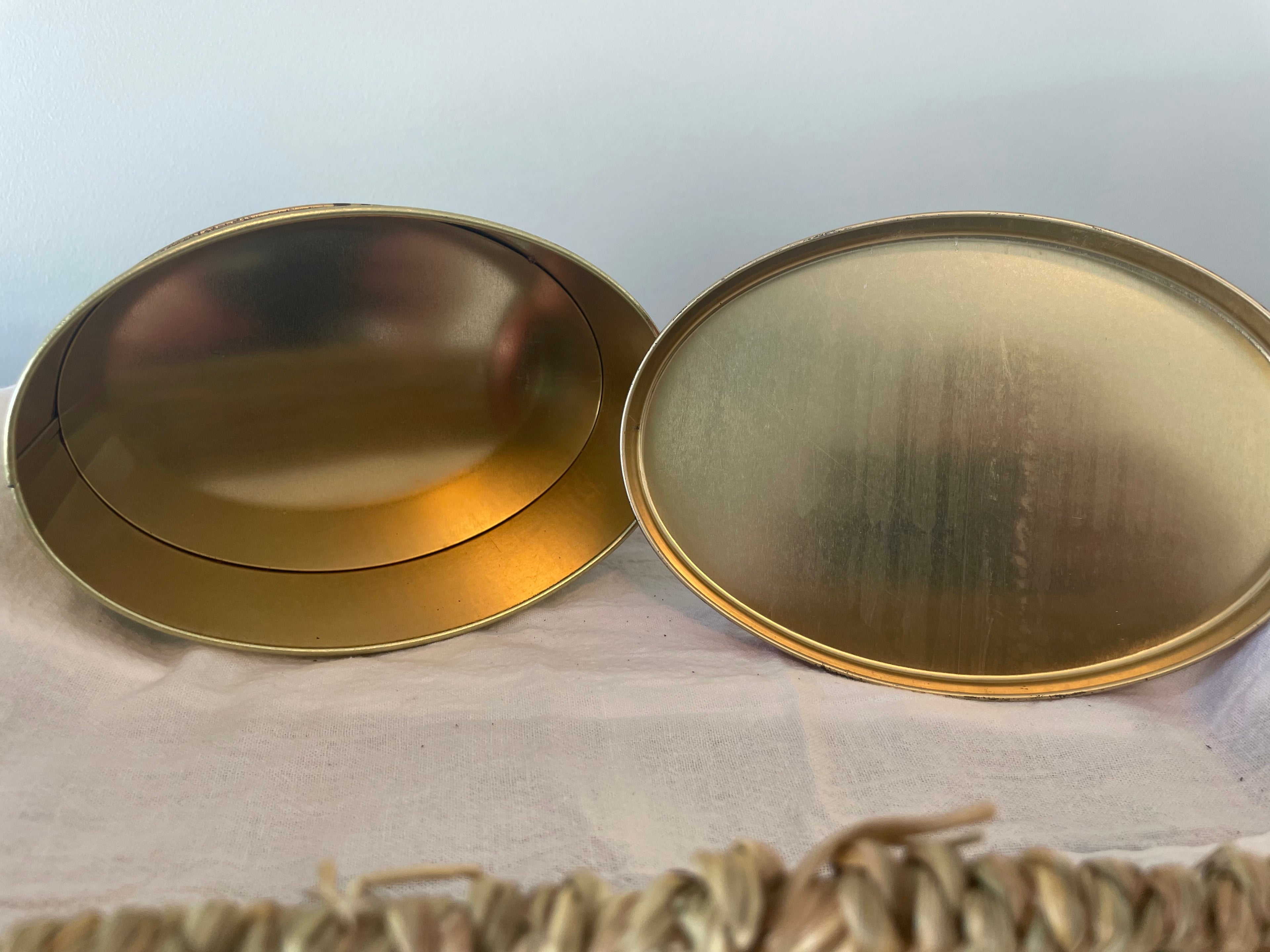 Mid 1990’s Coca-Cola oval gold tin