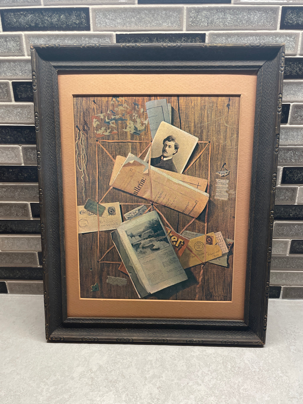 John F. Peto Print the Office Board signed