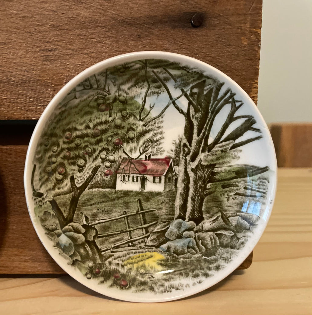 4 Vintage Johnson Brothers Friendly Village 4” Butter Pats