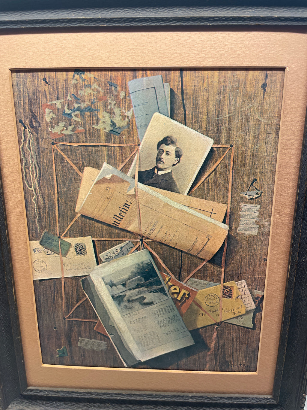 John F. Peto Print the Office Board signed