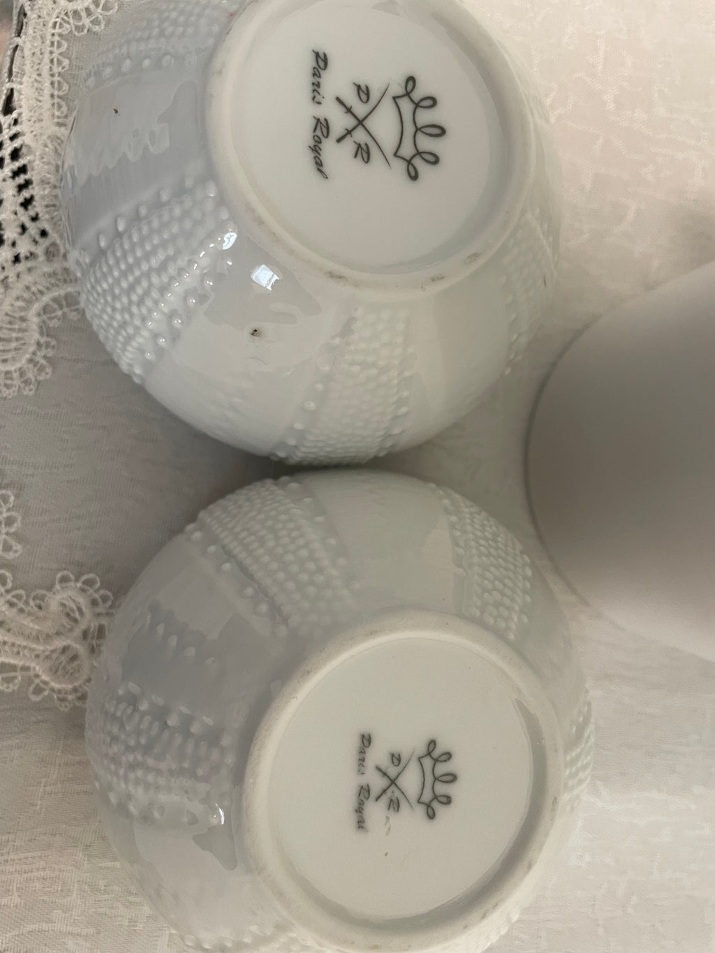Paris Royal Porcelain Sea Urchin trinket holders