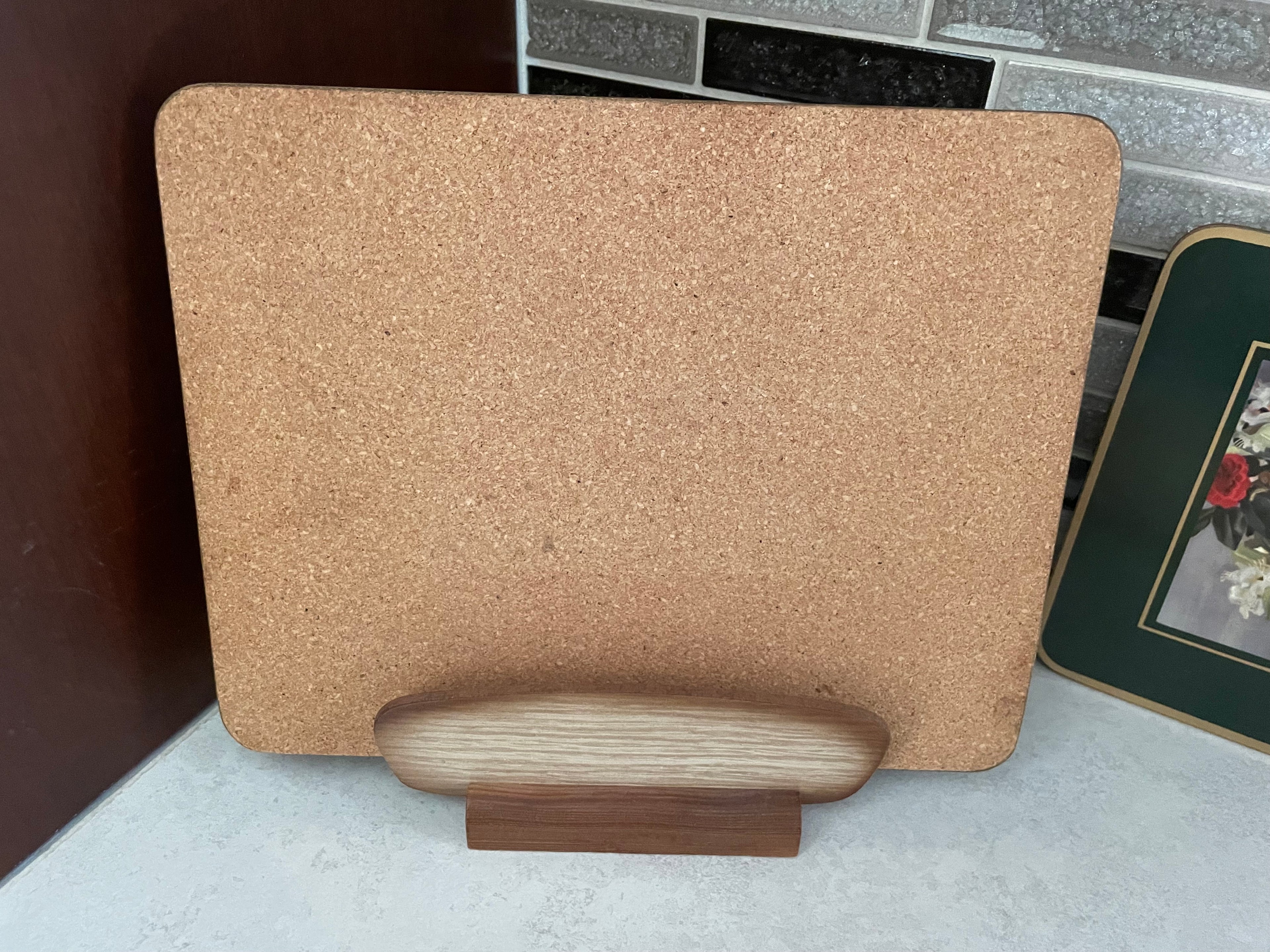 Clover Leaf cork-backed table mats