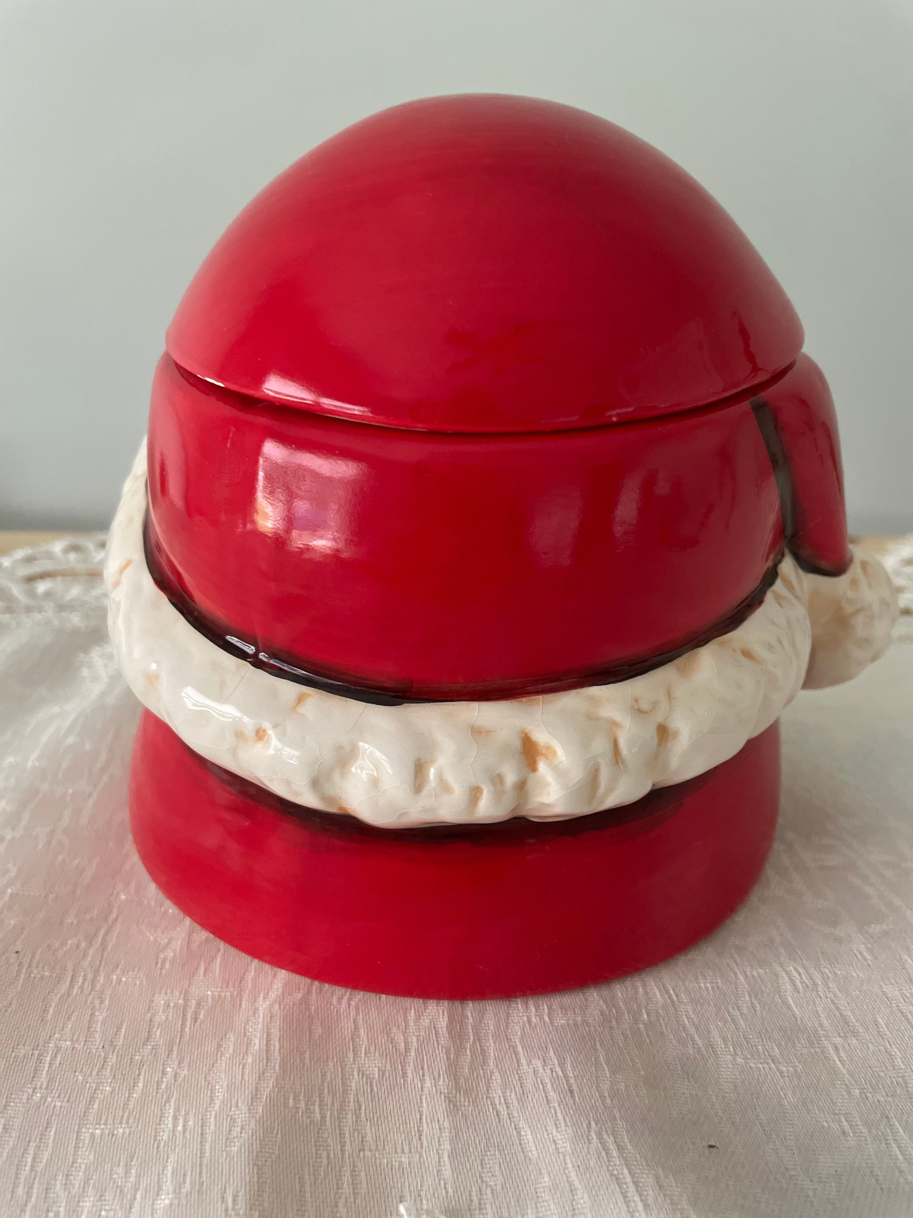 Ceramic Santa Claus candy jar