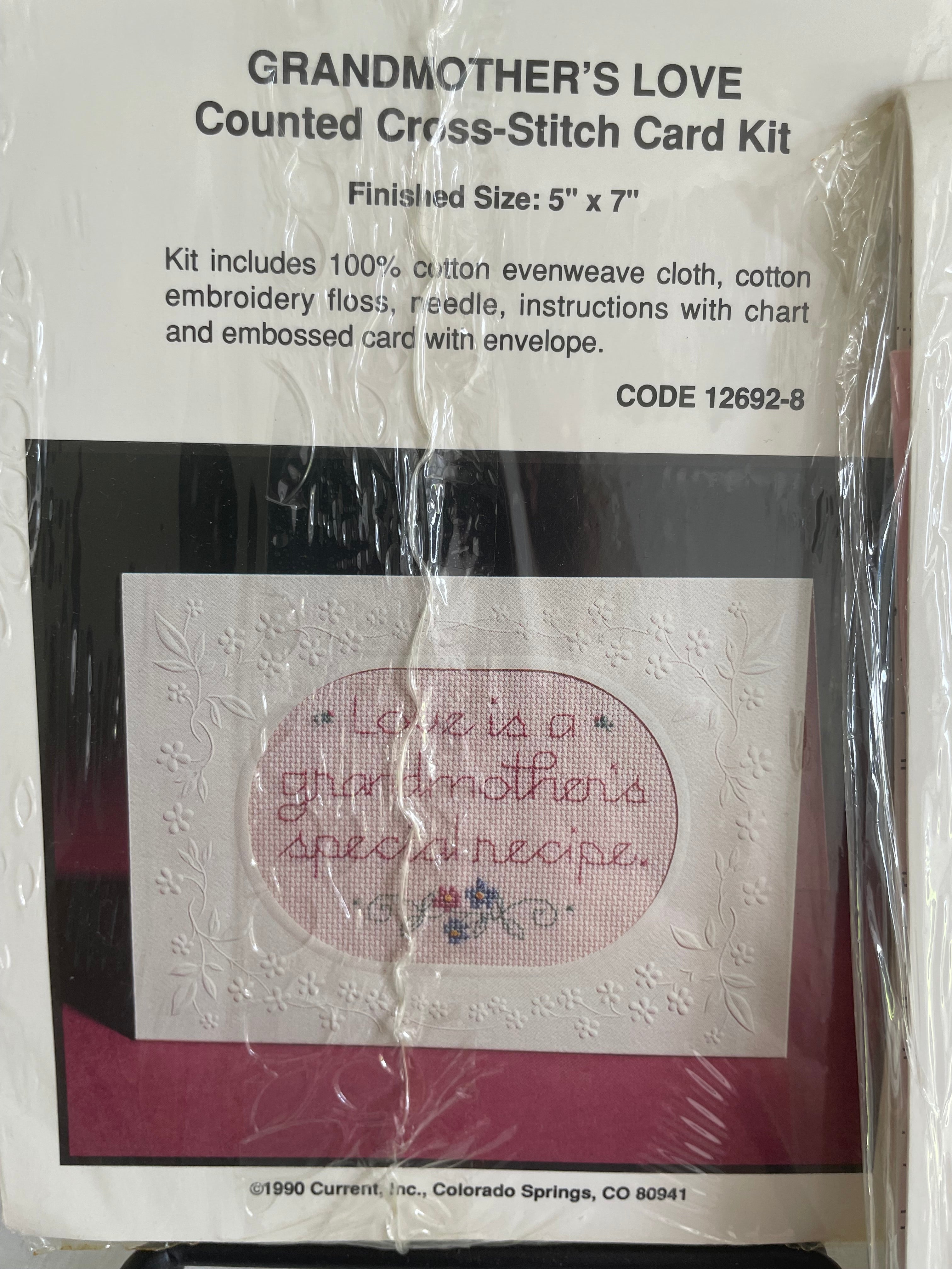 Unopened Counted Cross-Stitch card kits