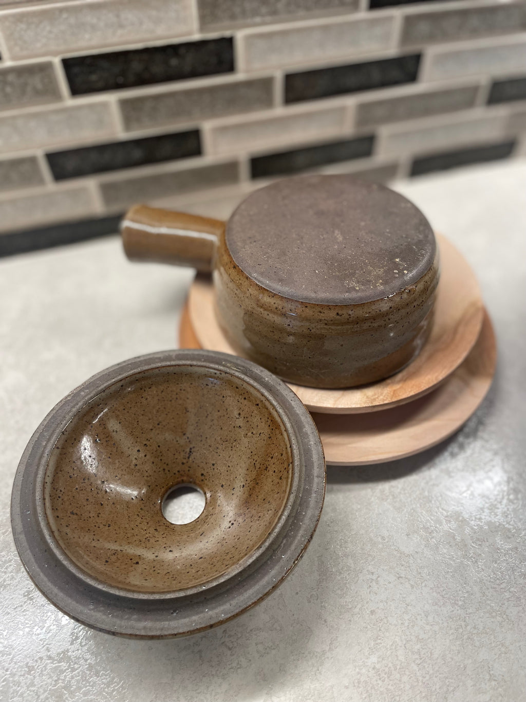 Vintage Stoneware Pottery Bowl