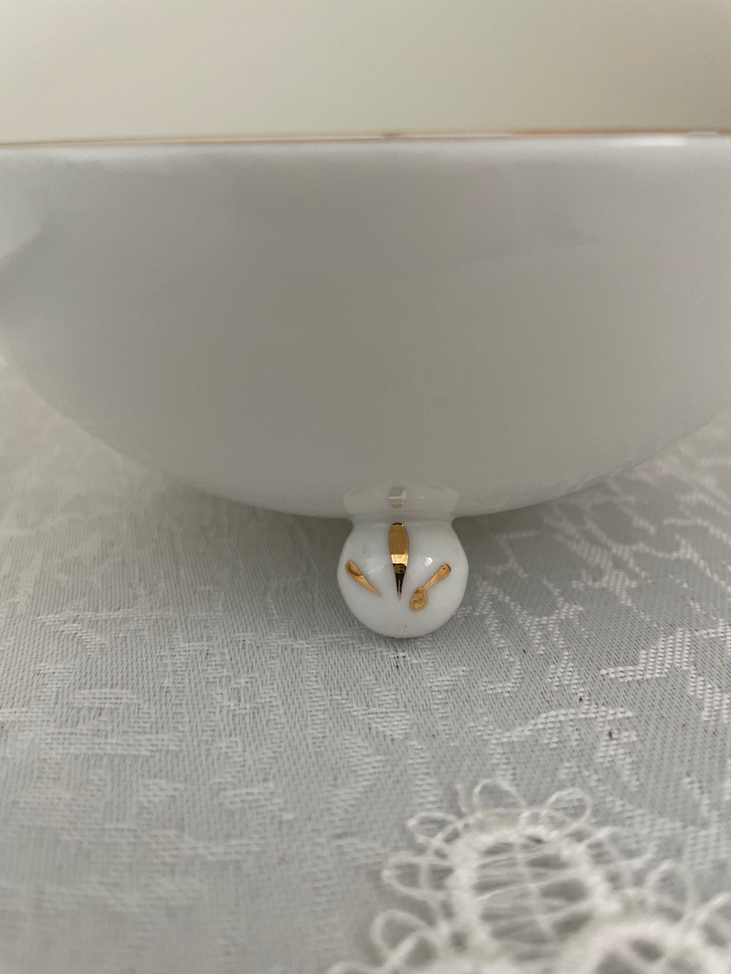 Vintage Noritake Azalea pattern mayo bowl with matching ladle and under plate