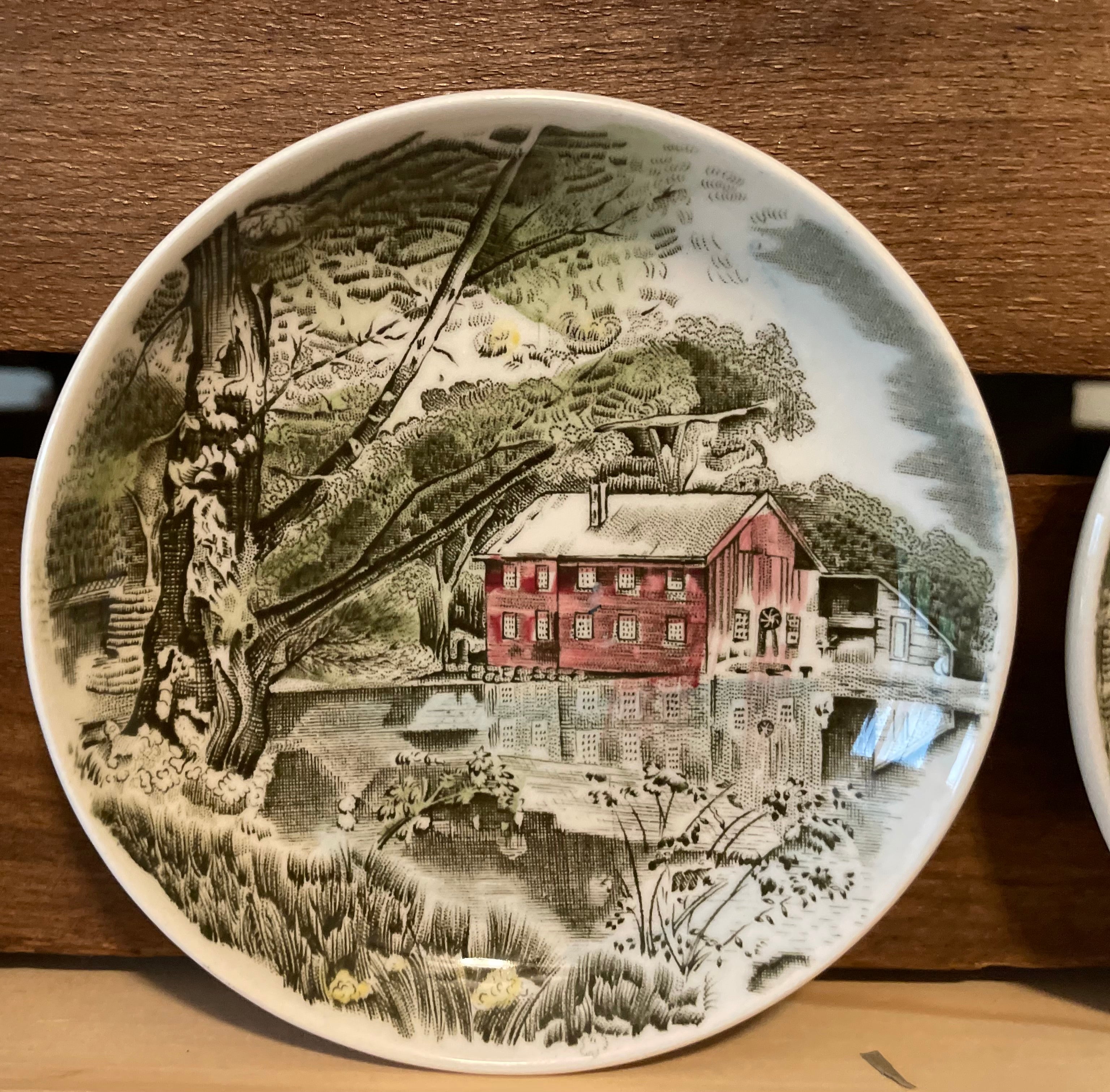 4 Vintage Johnson Brothers Friendly Village 4” Butter Pats