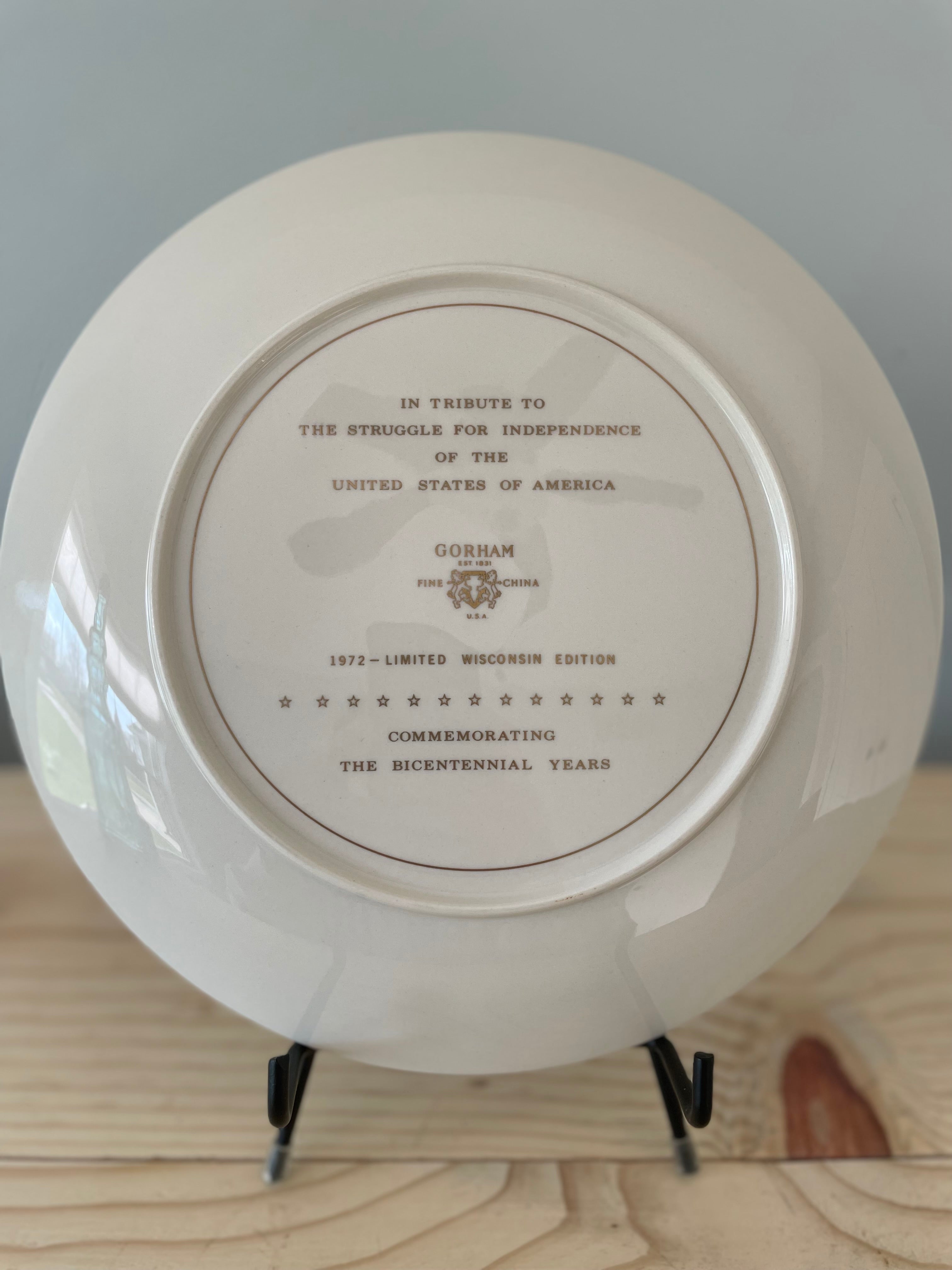 1972 Gorham Bicentennial plate
