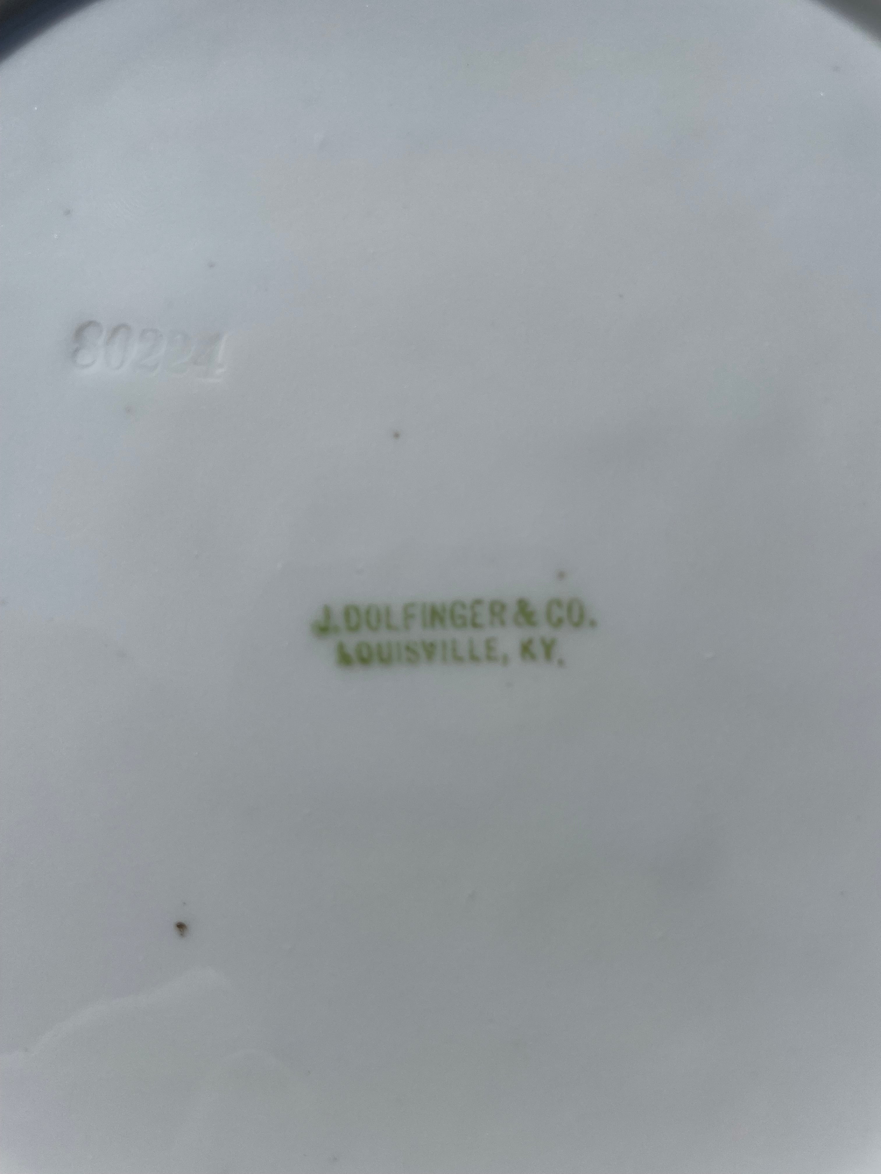 J. Dolfinger & Co. antique plate
