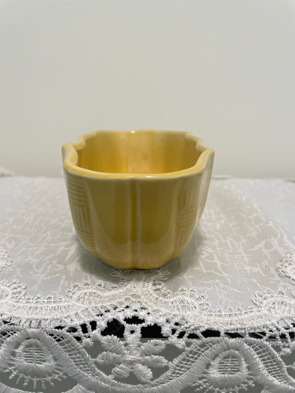 Yellow Vintage USA pottery