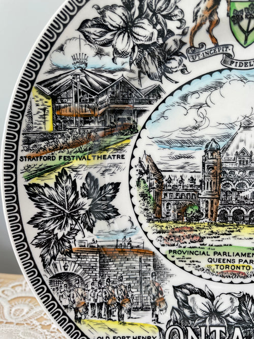A Beautiful Wood & Sons Ontario Canda Collector's plate