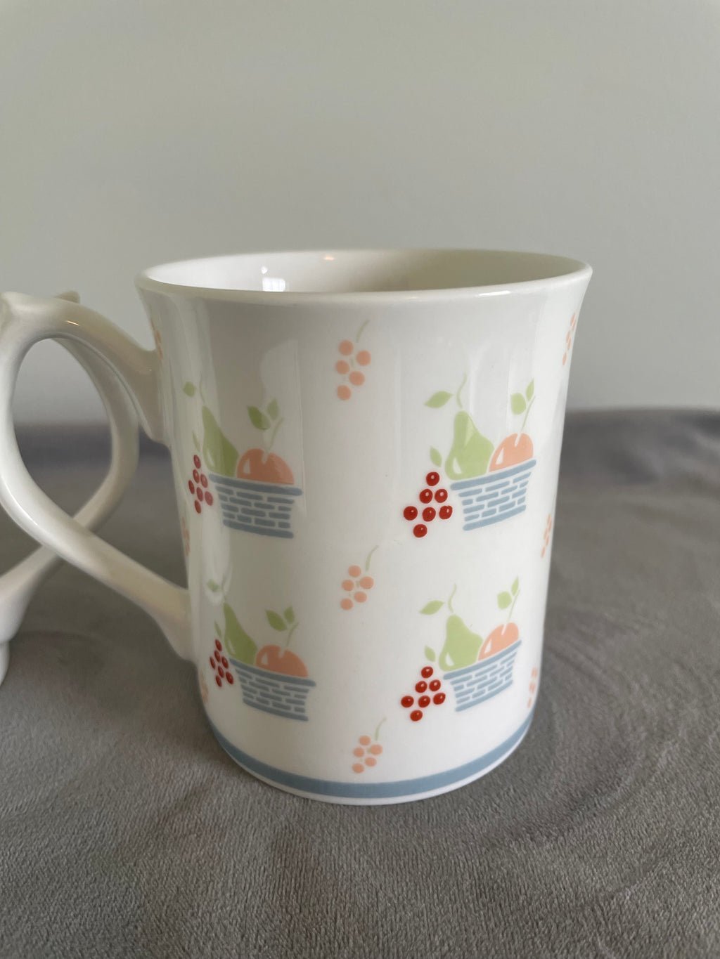Elizabethan Staffordshire "Apples & Pears" mugs