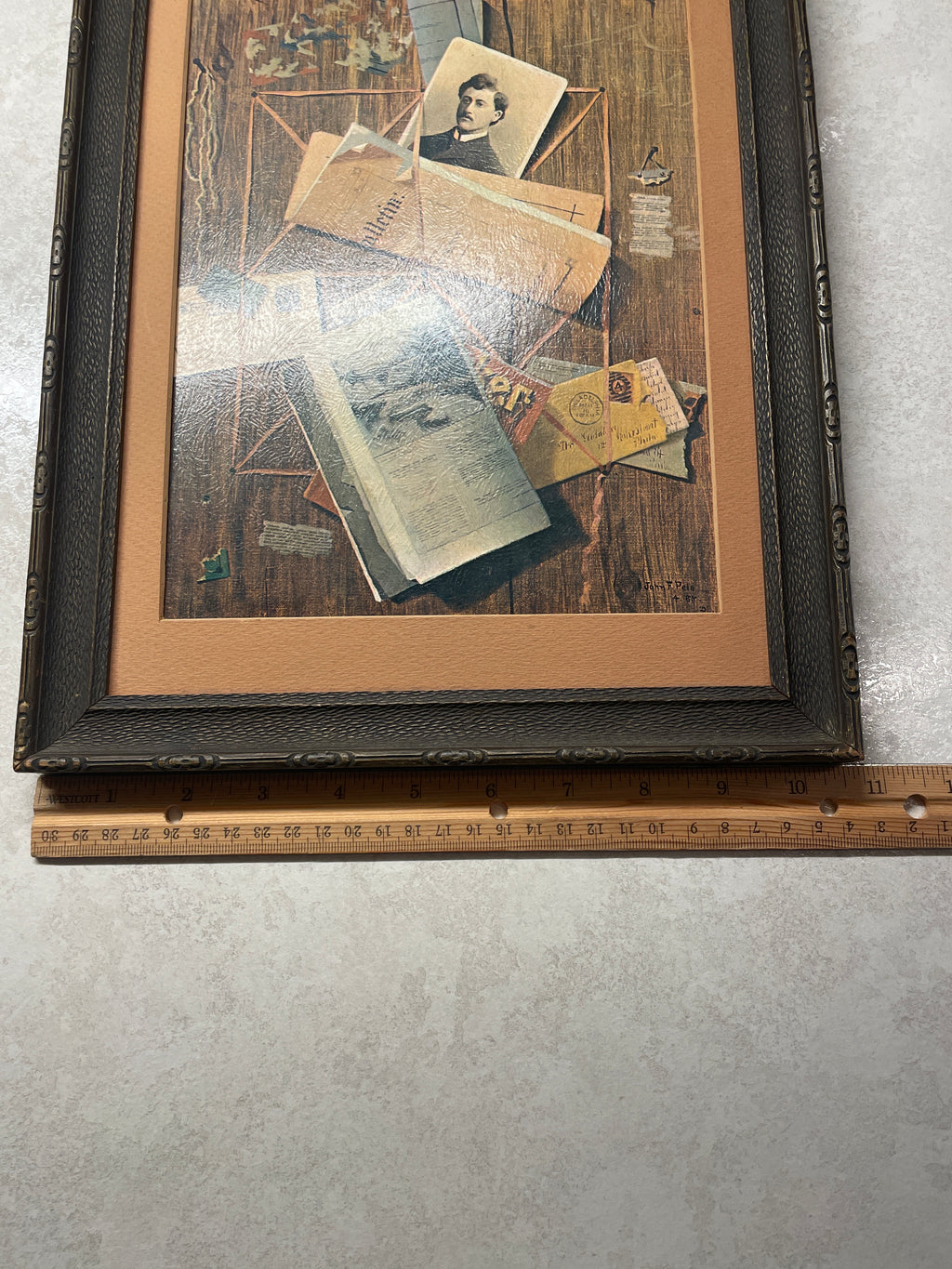 John F. Peto Print the Office Board signed