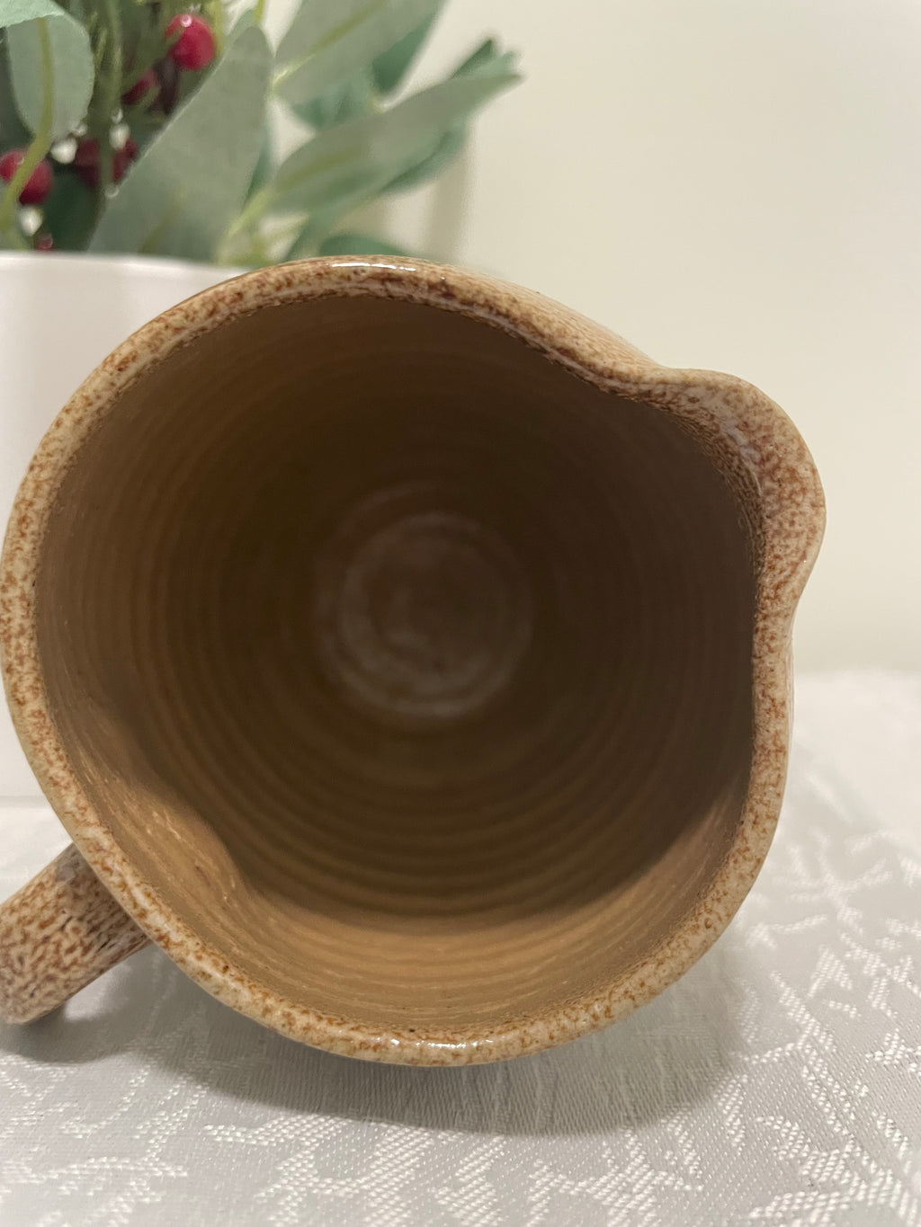 Salt glazed pitcher