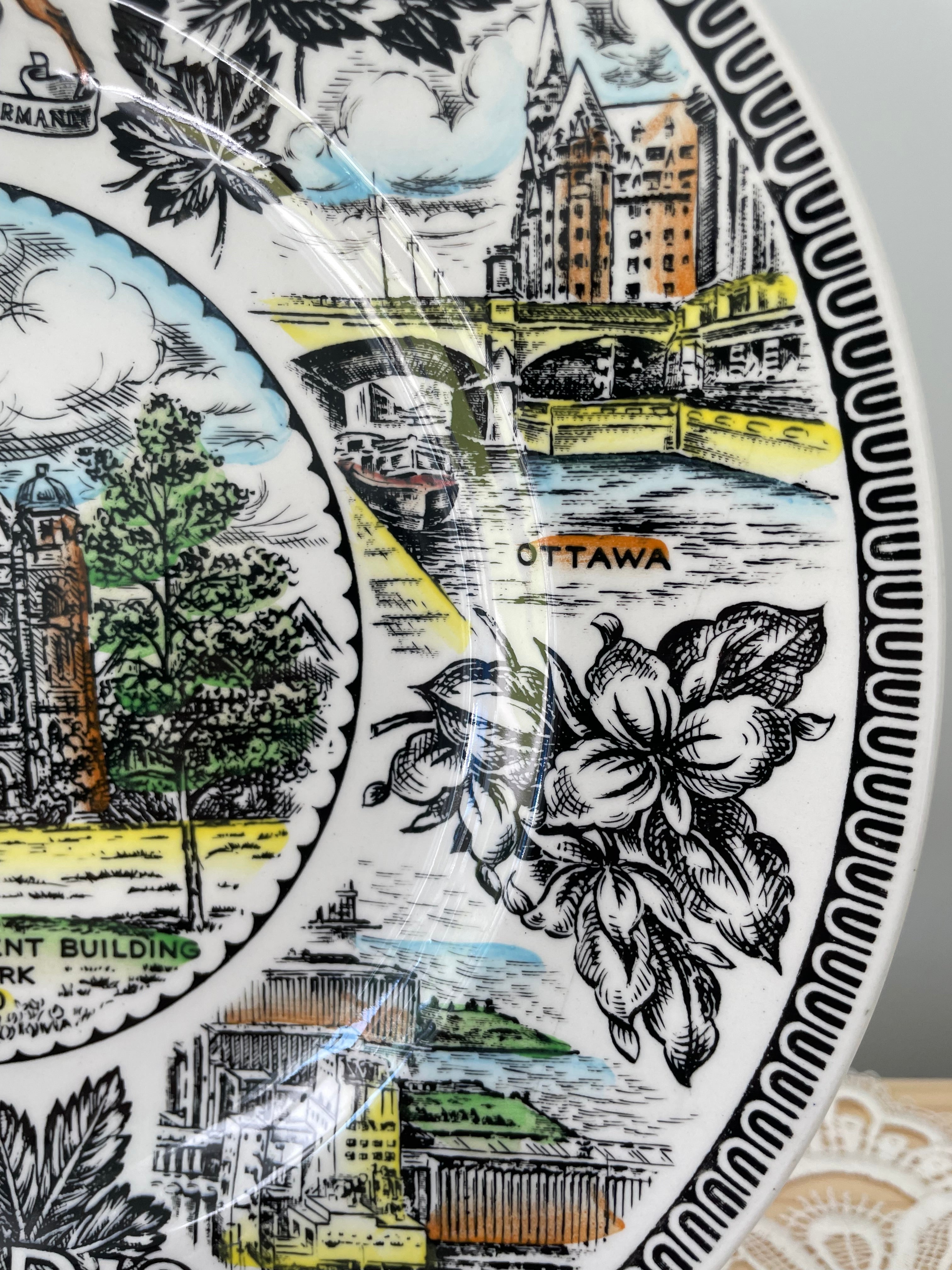 A Beautiful Wood & Sons Ontario Canda Collector's plate