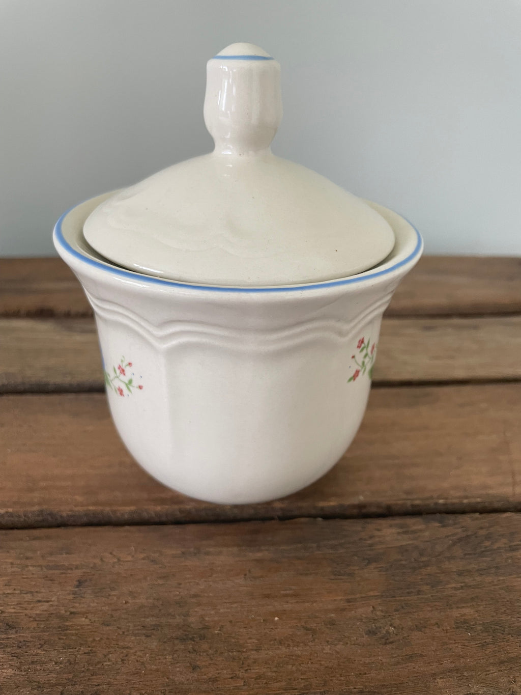 Vintage floral sugar bowl