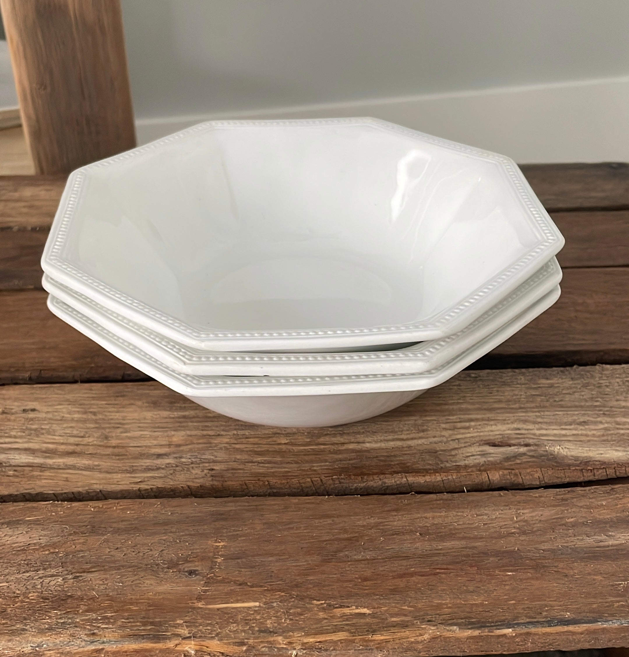 Johnson Brothers ironstone octagonal bowls