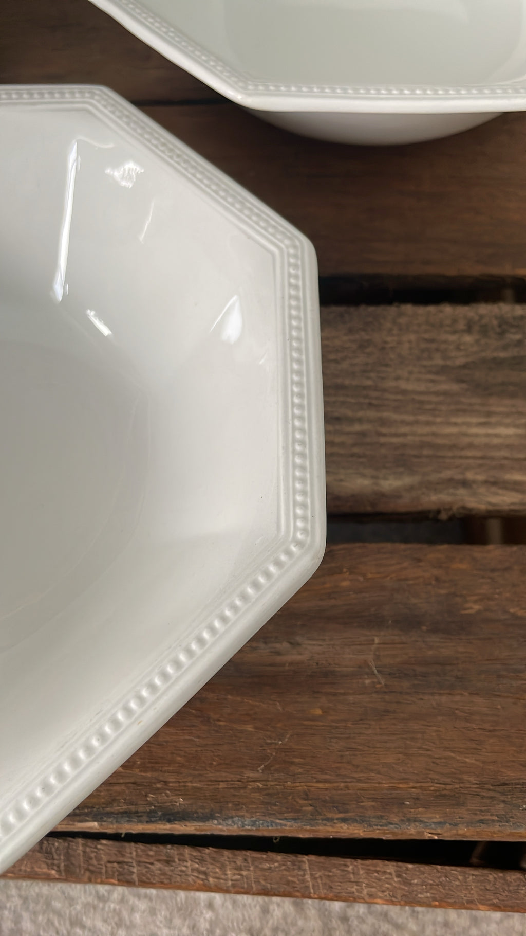 Johnson Brothers ironstone octagonal bowls