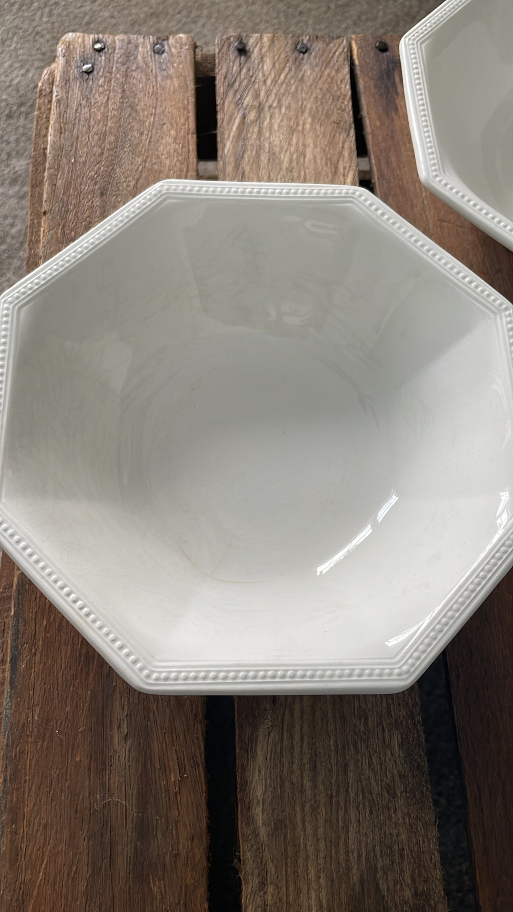 Johnson Brothers ironstone octagonal bowls