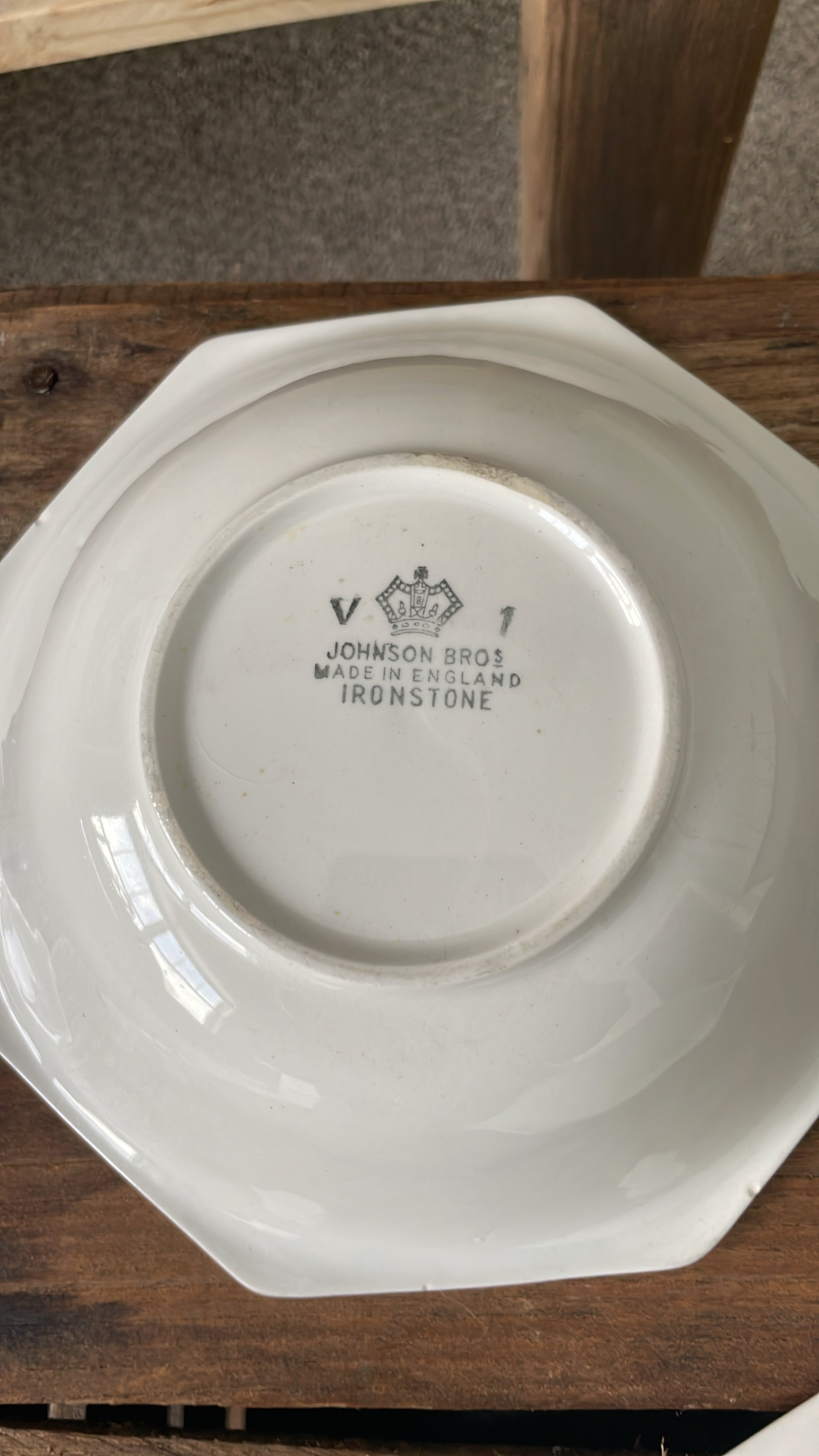 Johnson Brothers ironstone octagonal bowls