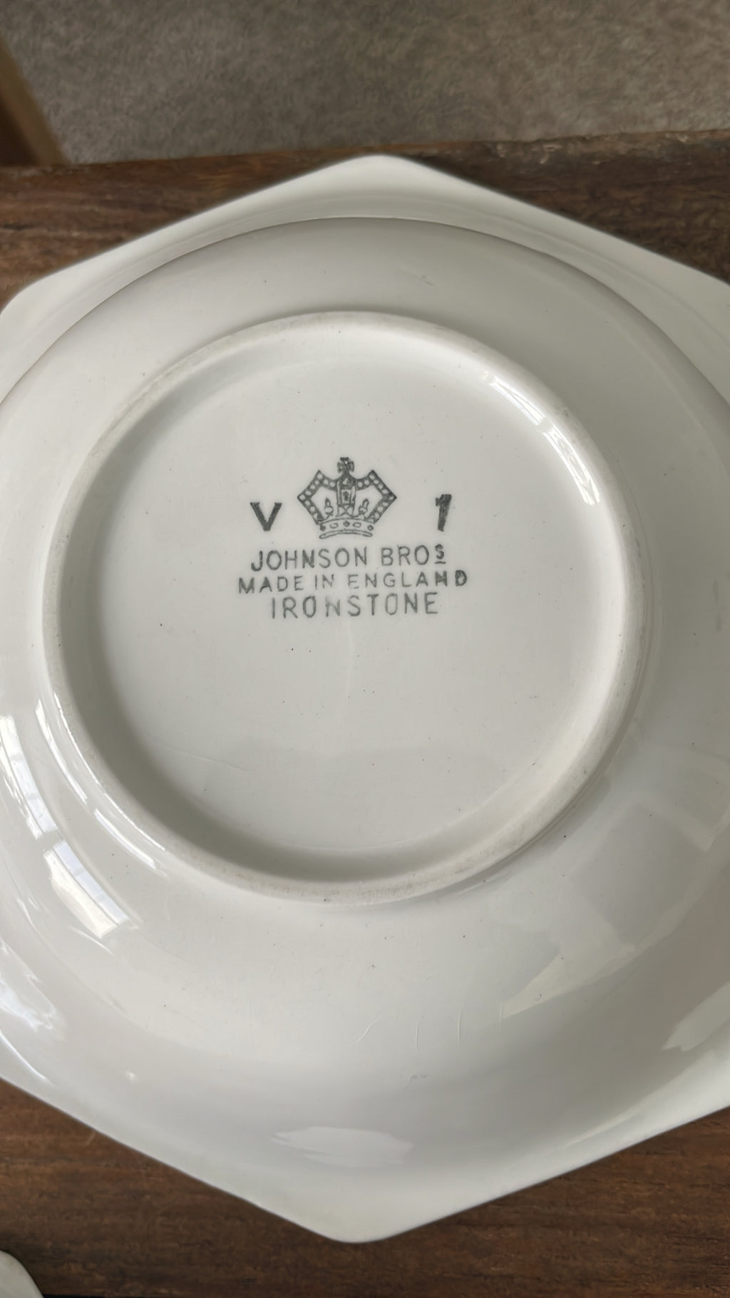 Johnson Brothers ironstone octagonal bowls